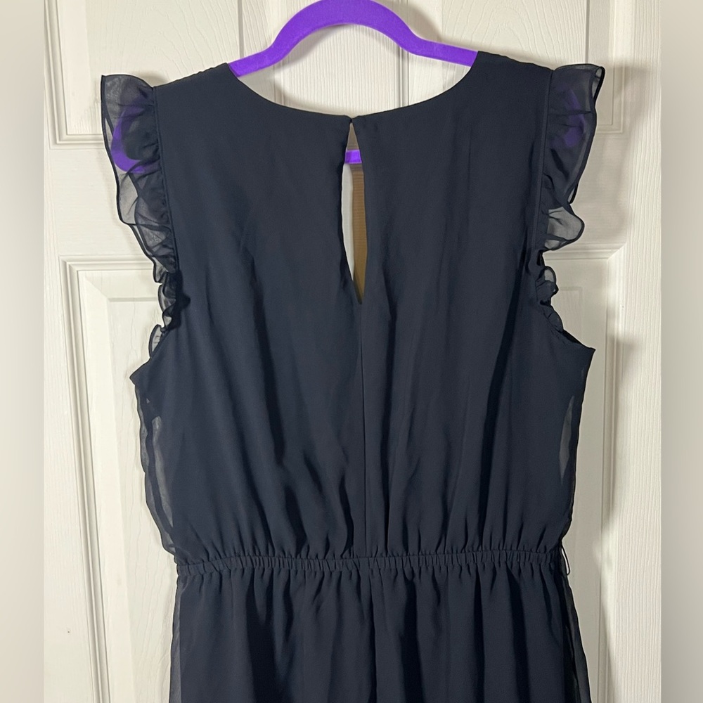 Express Black Ruffle Sleeve Mini Dress, little black cocktail dress - Picture 3 of 4